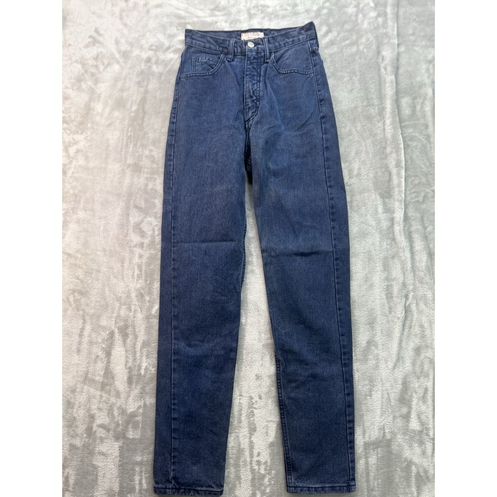 Vintage Guess Jeans Women Sz 27 Blue 80's 90's Style 1050 High Waist Taper U.S.A